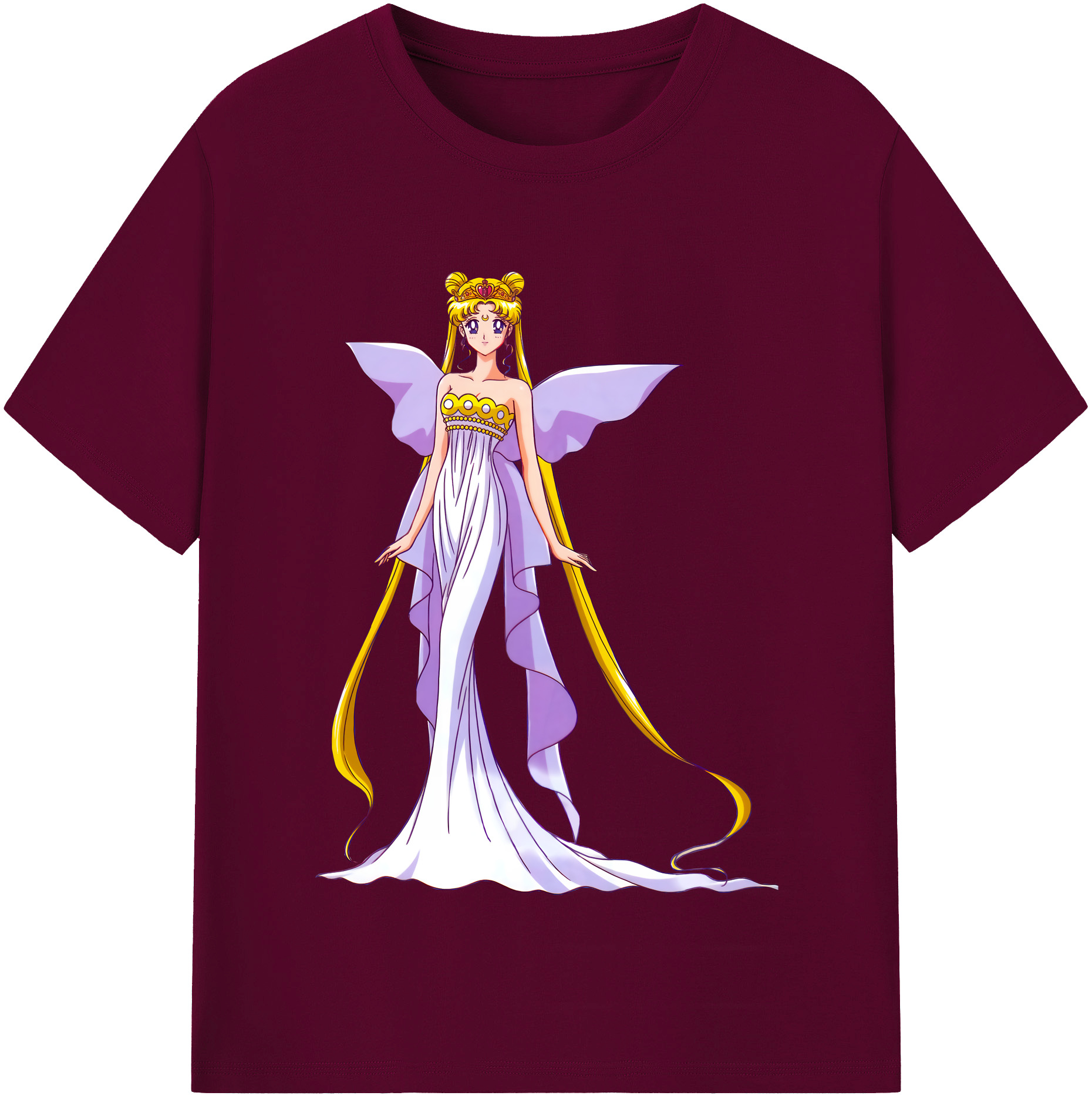（画像用） 美少女戦士セーラームーン 愛野 美奈子 あいの みなこ Sailor Moon Aino Minako レディースカジュアルプリントTシャツ（綿100％）